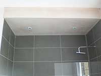 Clapham plasterer plastering a bathroom ceiling in SW11 Clapham plasterer plastering a bathroom ceiling in SW11
