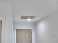 The Southfields plasterer, the damaged ceiling area has been smoothly plastered in SW18