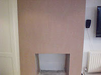 The Fulham plasterer plastering a fireplace in SW6