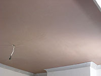 Newly skimmed lounge ceiling, Tooting London SW17